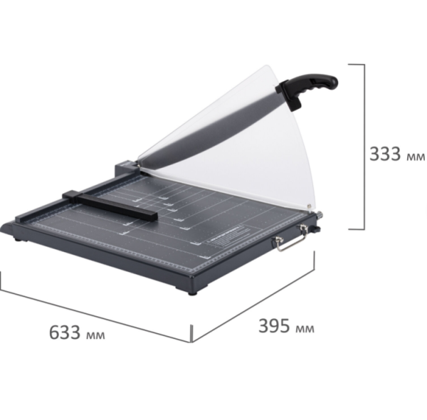 Резак сабельный BRAUBERG TSP-312, А3, на 12 л. / Длина реза 430 мм, пластиковое основание и защитный экран
